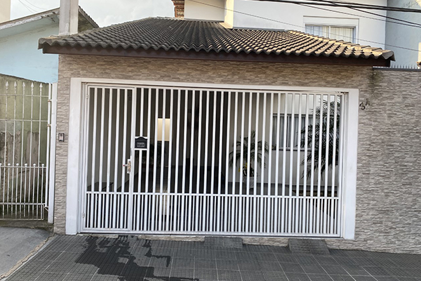 Portão tubular - modelo 3