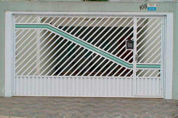 Portão tubular - modelo 8